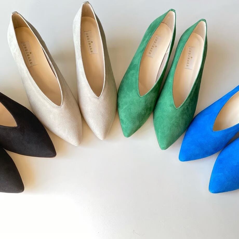 スウェードpumps
