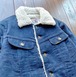 70s Lee  Storm Rider Corduroy Boa Jacket Color  NAVY Size 36R