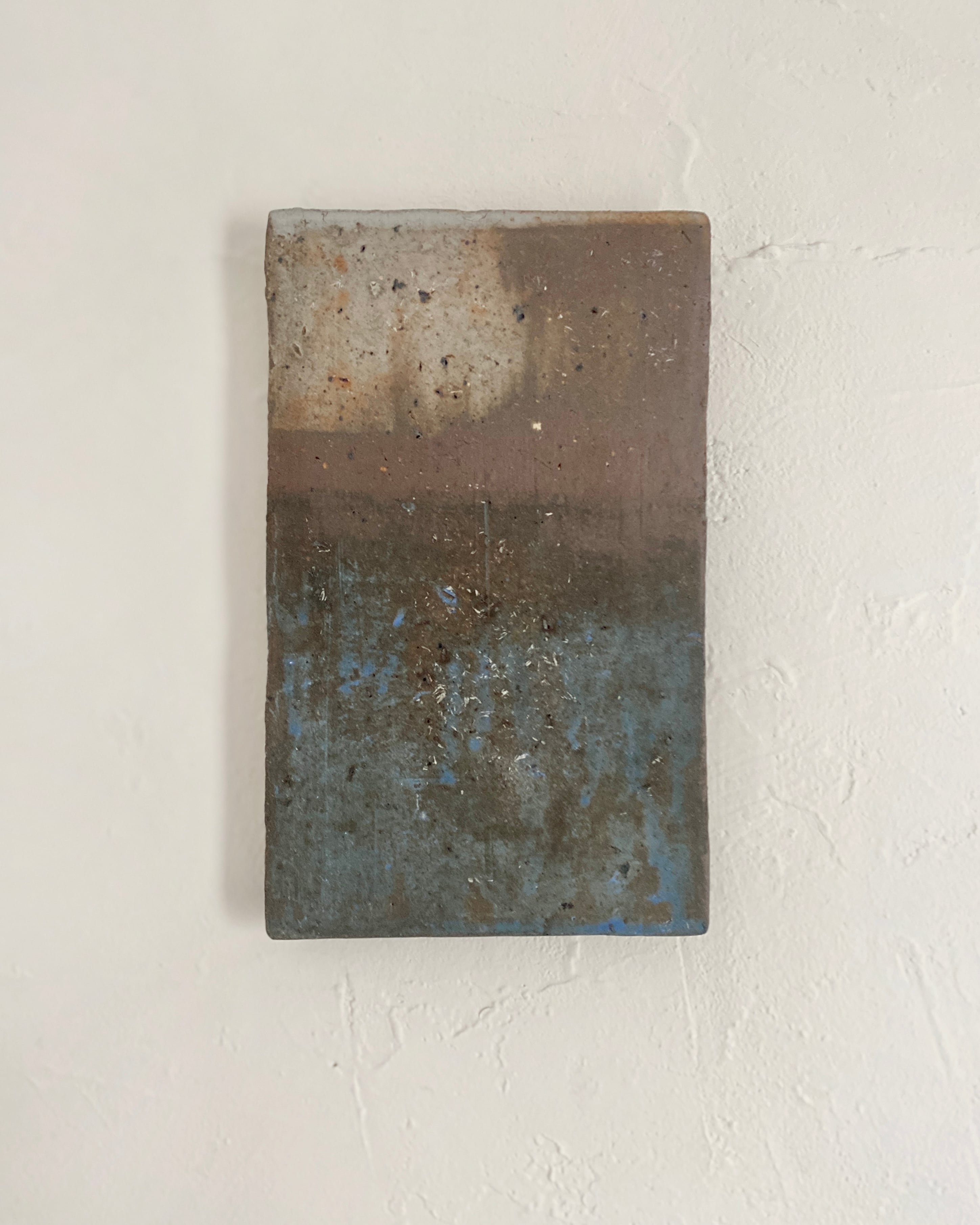 島田篤 "陶板 壁かけ” SHIMADA Atsushi "shape of shadow-wall hanging"