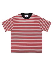 クールネックボーダー半袖Tシャツ　S0407