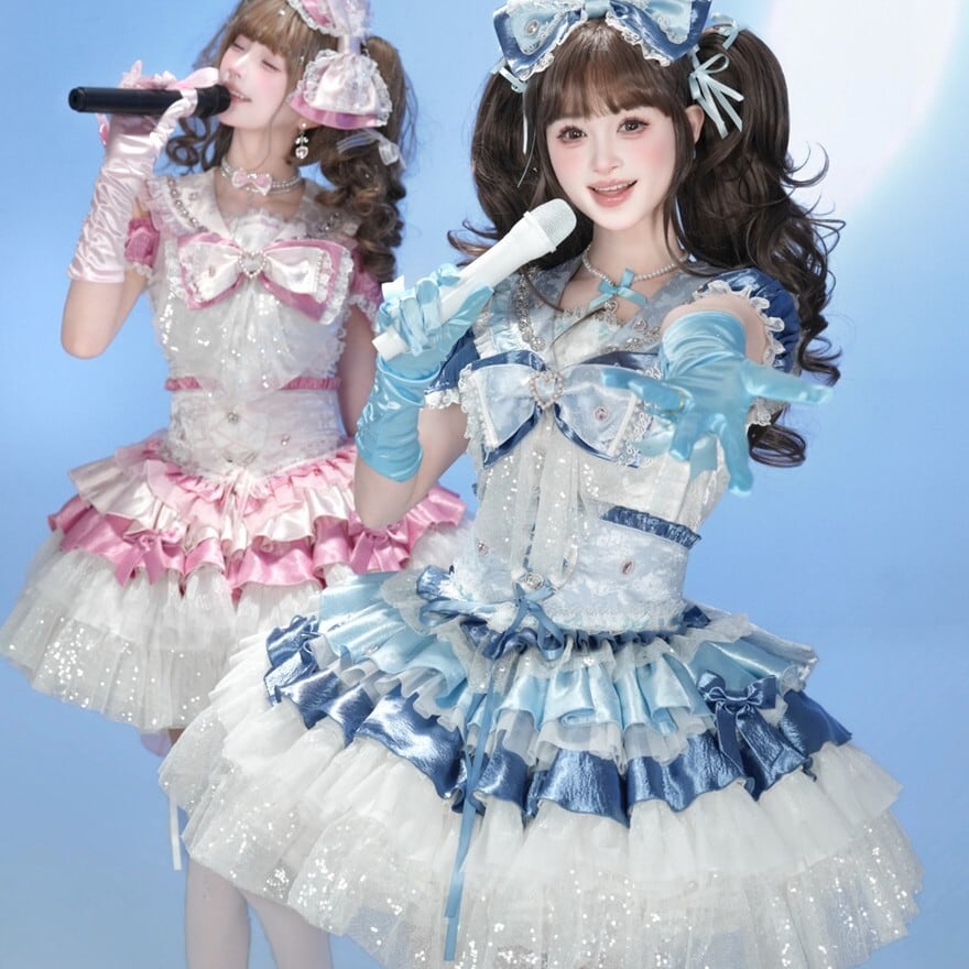 アイドルグループ 参戦服 参戦服 編み上げウエストコルセットベルト 推し活 ライブ ステージ衣装