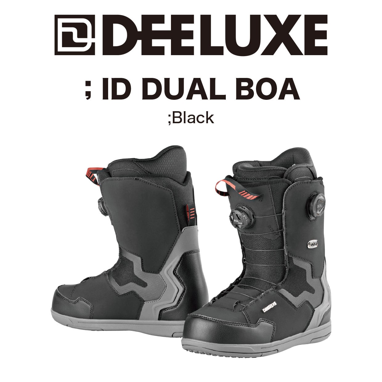 23-24年モデル DEELUXE .『 ID DUAL BOA 』. Black . ディーラックス