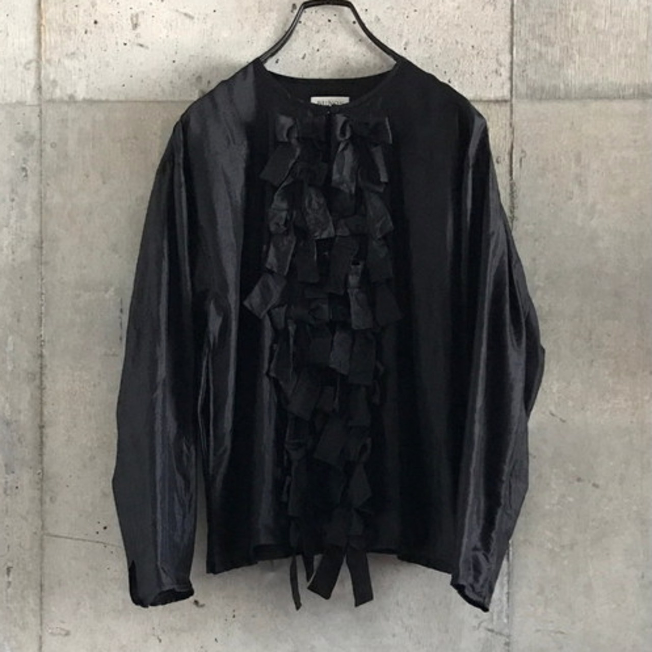 BUNON(ブノン) Ribbon Light Jacket カディシルク リボン付きジャケット