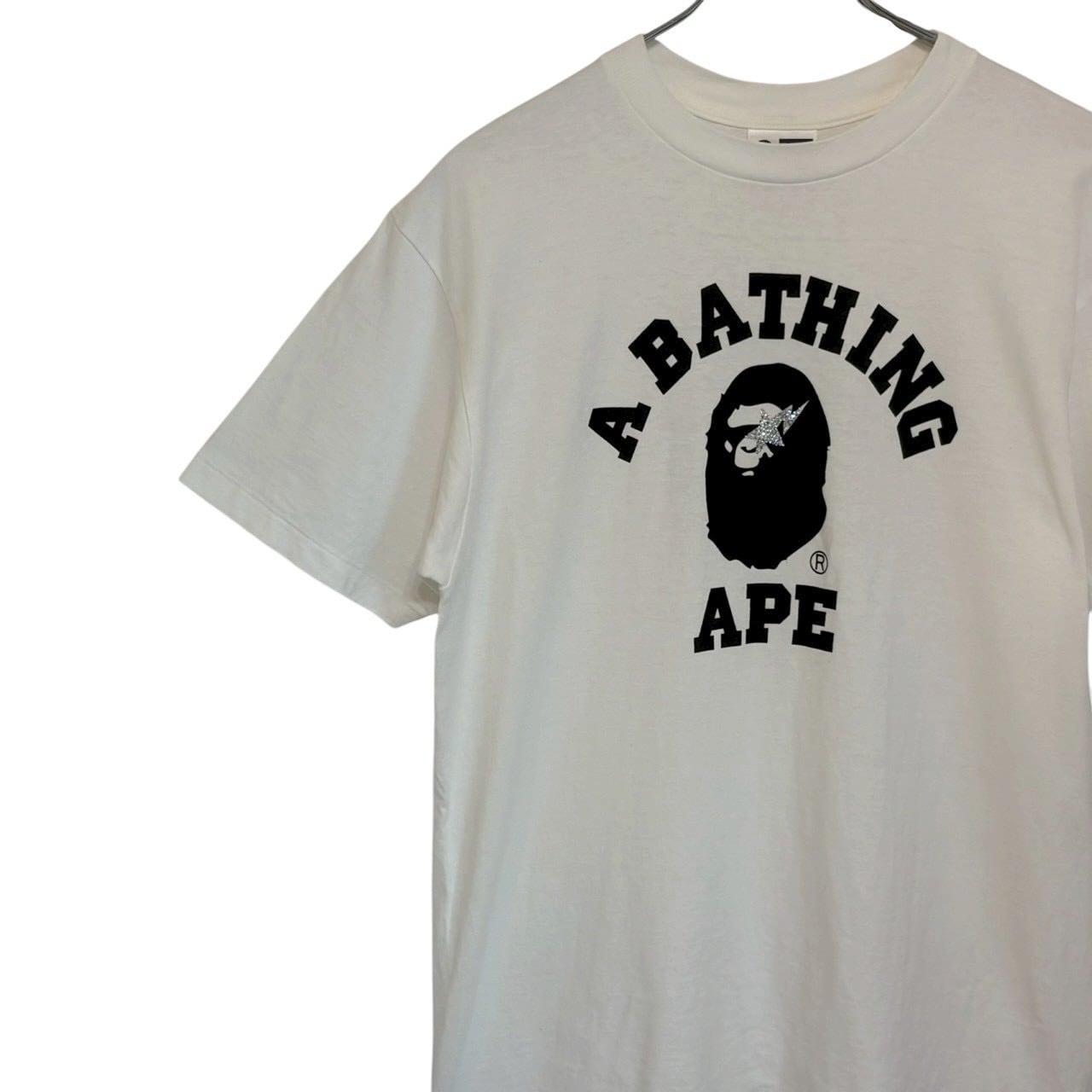 A BATHING APE プリントロゴ Tシャツ Mサイズ A BATHING APE エイプ Tシャツ M センターロゴ プリントロゴ | 古着屋