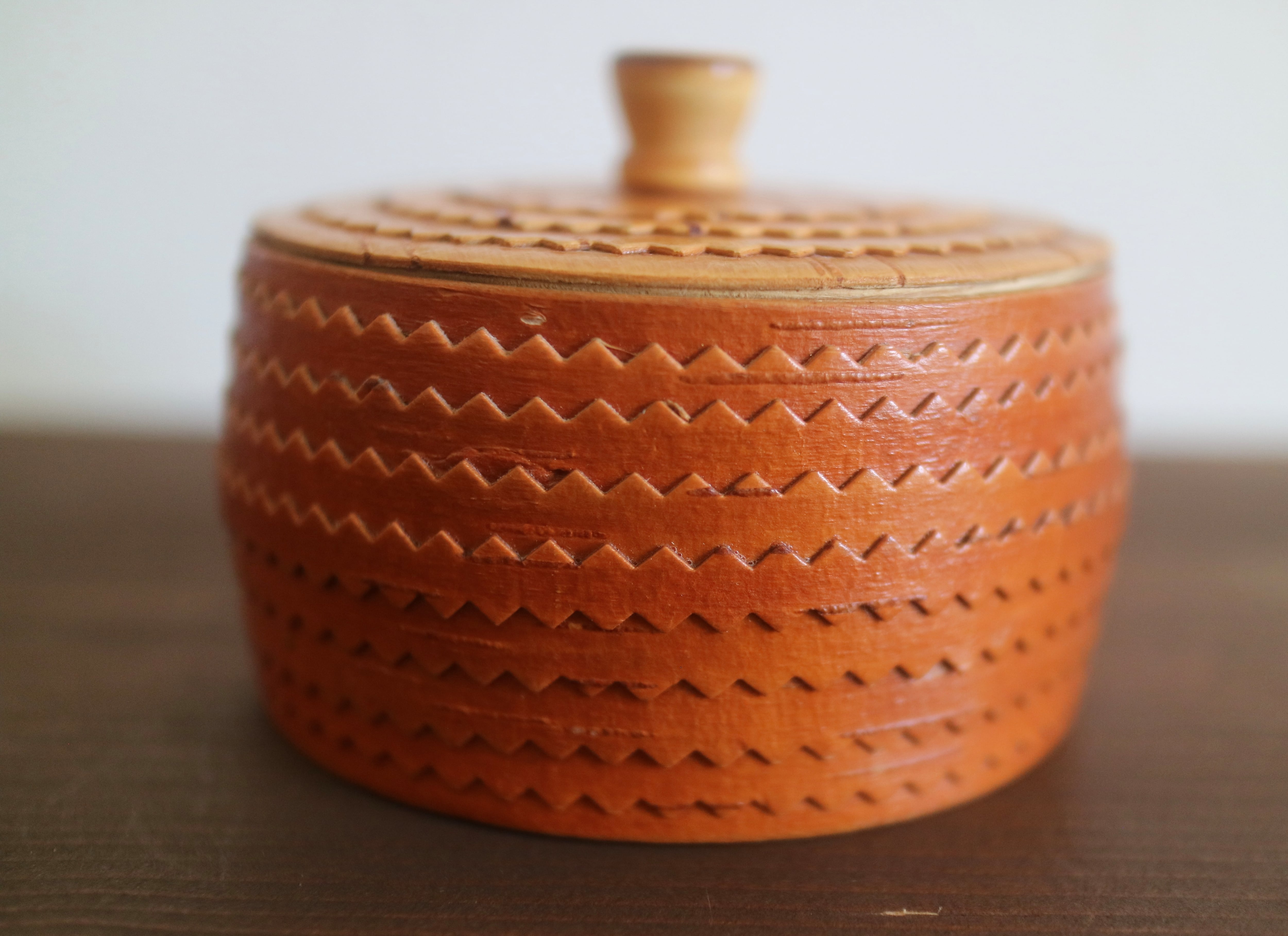 白樺のヴィンテージキャニスター / 蓋付き / 木箱 No.3071 No.3111