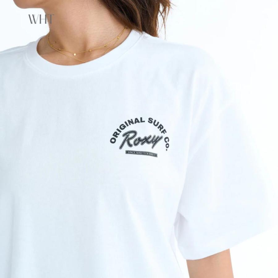 RST261090 ROXY ロキシーSURF Tシャツ 半袖 夏 白 黒 ブラウン M
