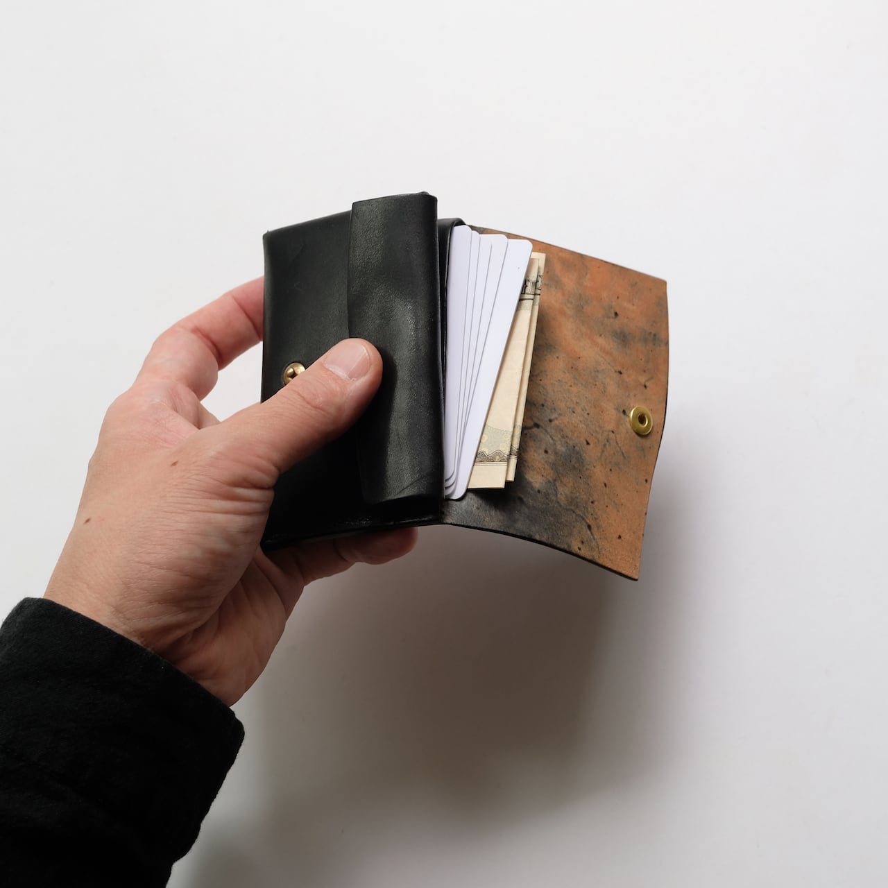 mini wallet - bk - GUIDI / cavallo culatta | chamoto