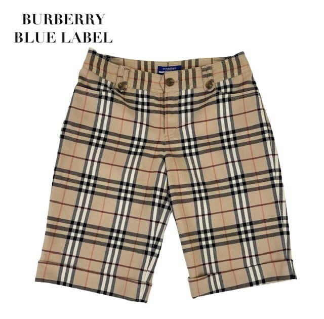 中古 バーバリーブルーレーベル BURBERRY BLUELABEL ショート