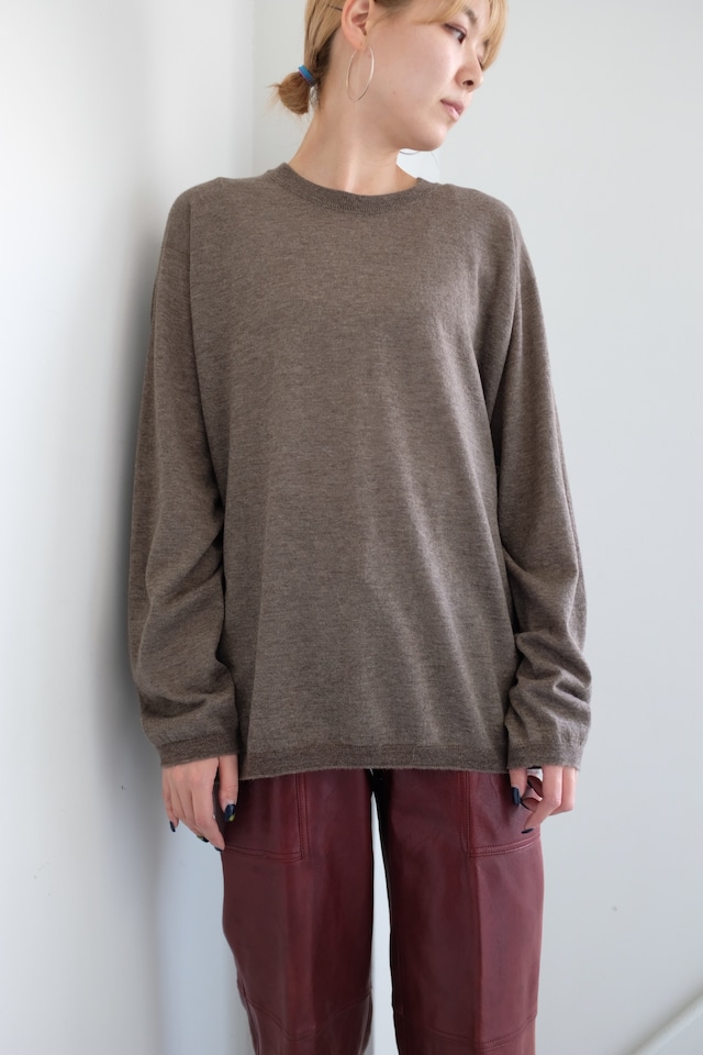 [unfil]worsted yak fine gauge-knit sweater
