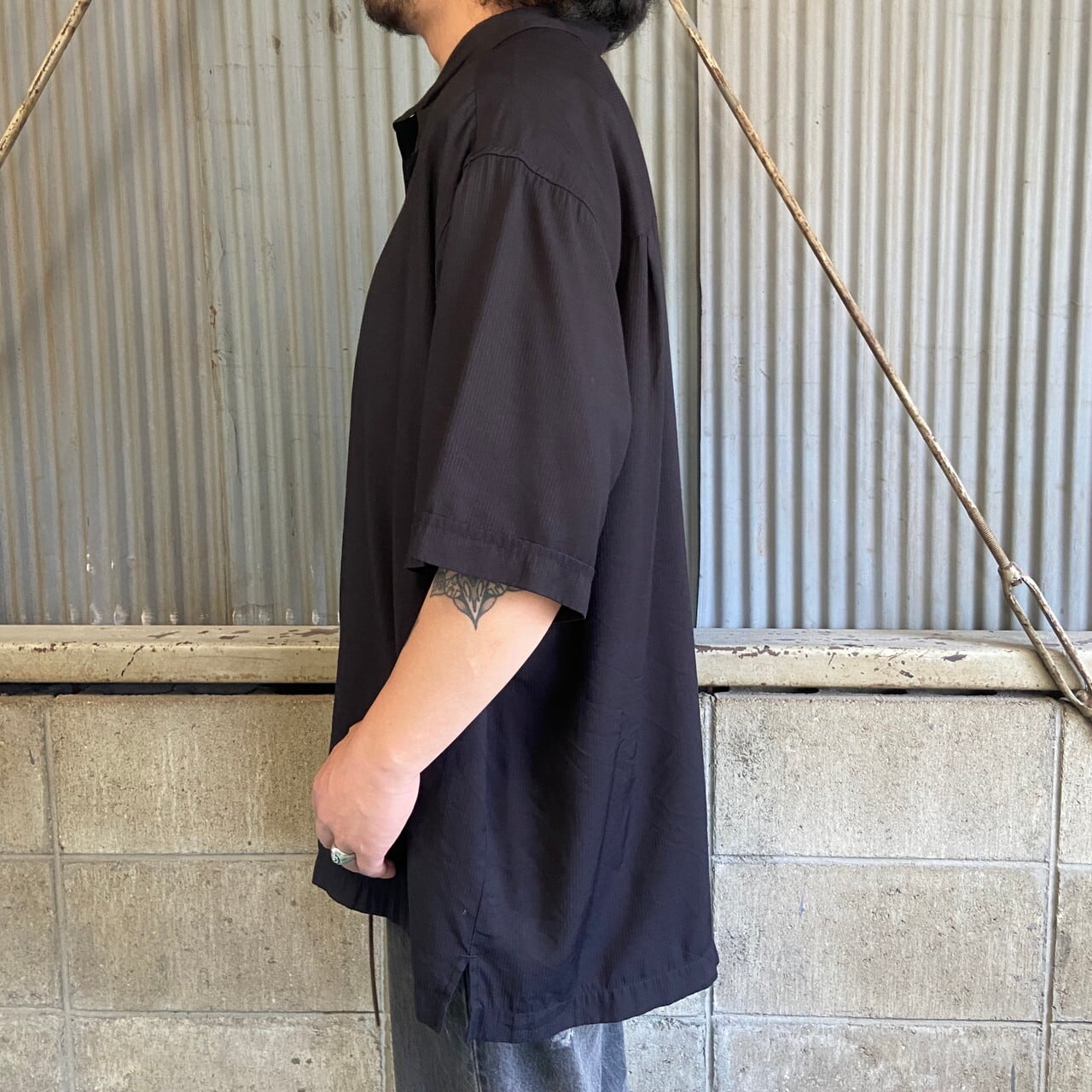 The Havanera.co ハバネラ 2トーン バイカラー レーヨン シャツ
