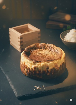 ◉新商品【冷凍】日本酒「原田」の酒粕チーズケーキ　15cmホール