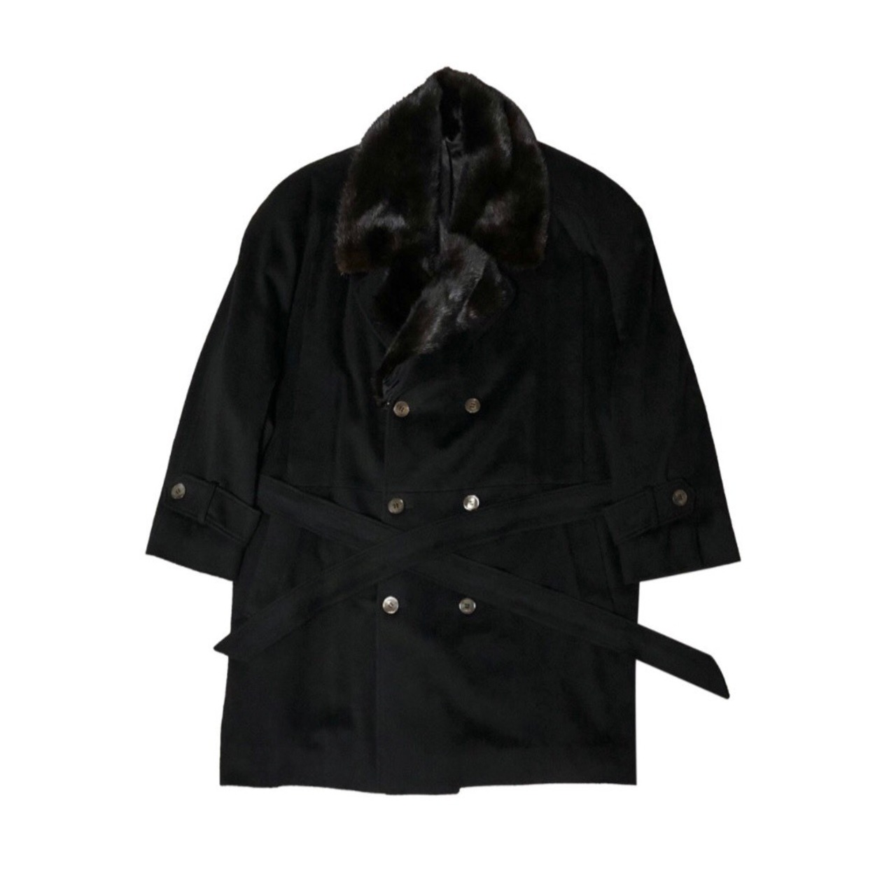 ZILLI cashmere coat with fur | NOIR ONLINE