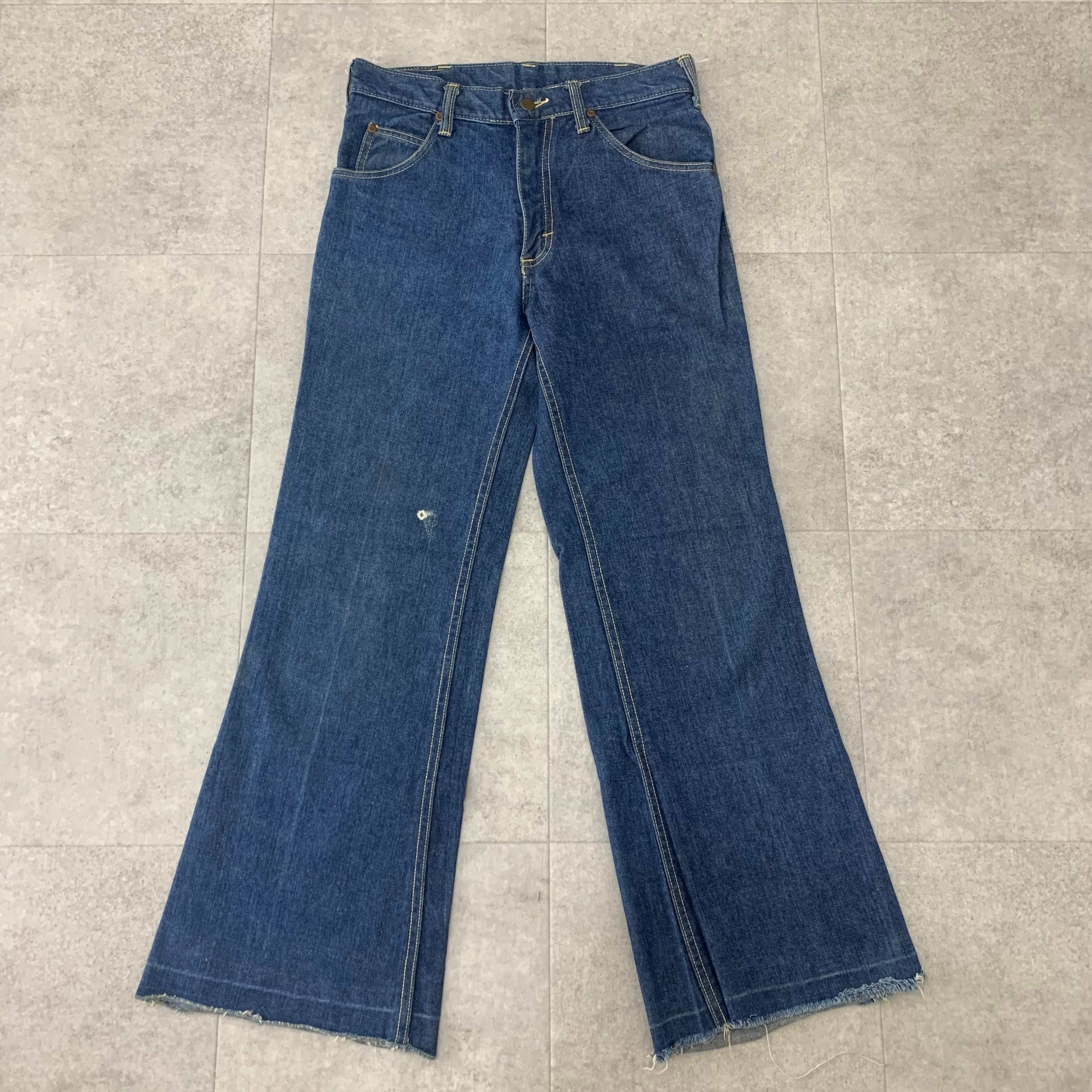 39s684Levi90s vintage フレアパンツ　ダメージ　ウエスタンベルボトム