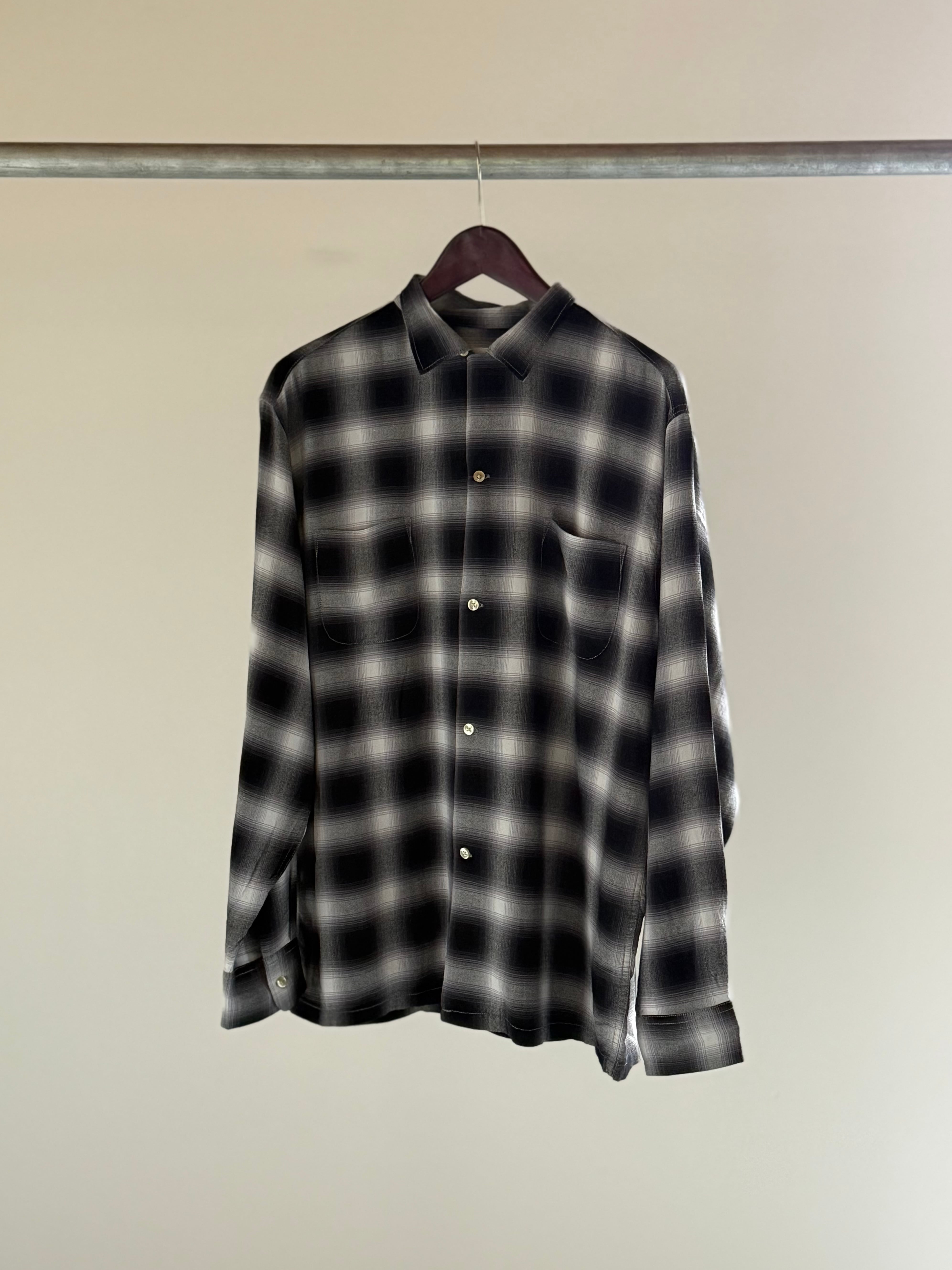 試着のみ WAIPER TOWNCRAFT オンブレ ループカラーシャツ XXL TOWNCRAFT【オンブレチェック ループカラーシャツ】 | LARGE LAB TOWN