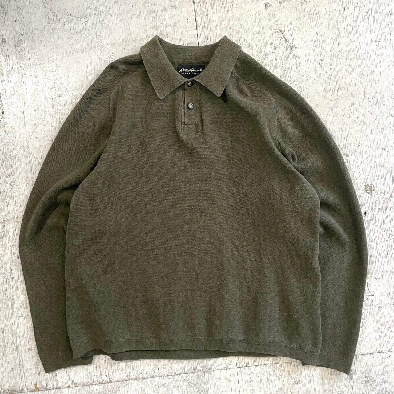 2000's Eddie Bauer cotton knit polo #G975