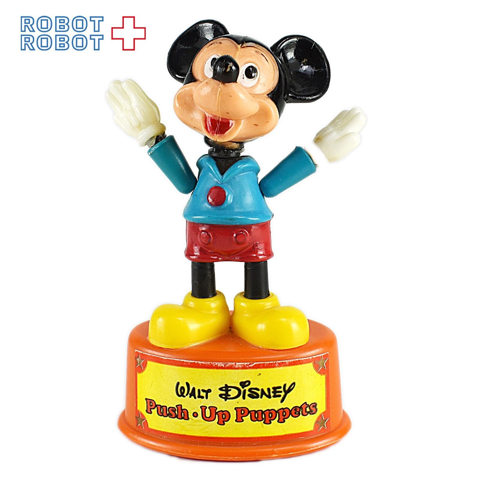 Gabriel ミッキーマウス プッシュアップパペット 3体セット ビンテージ Gabriel 70's Mickey Mouse Push-up Puppet ミッキー