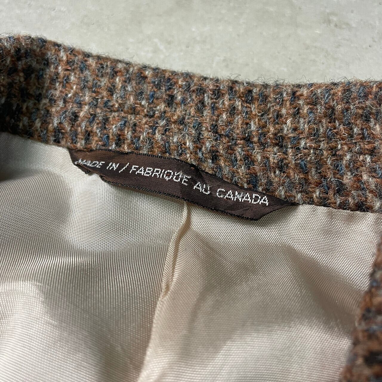 90年代 カナダ製 HARRIS TWEED ハリスツイード ウールテーラード