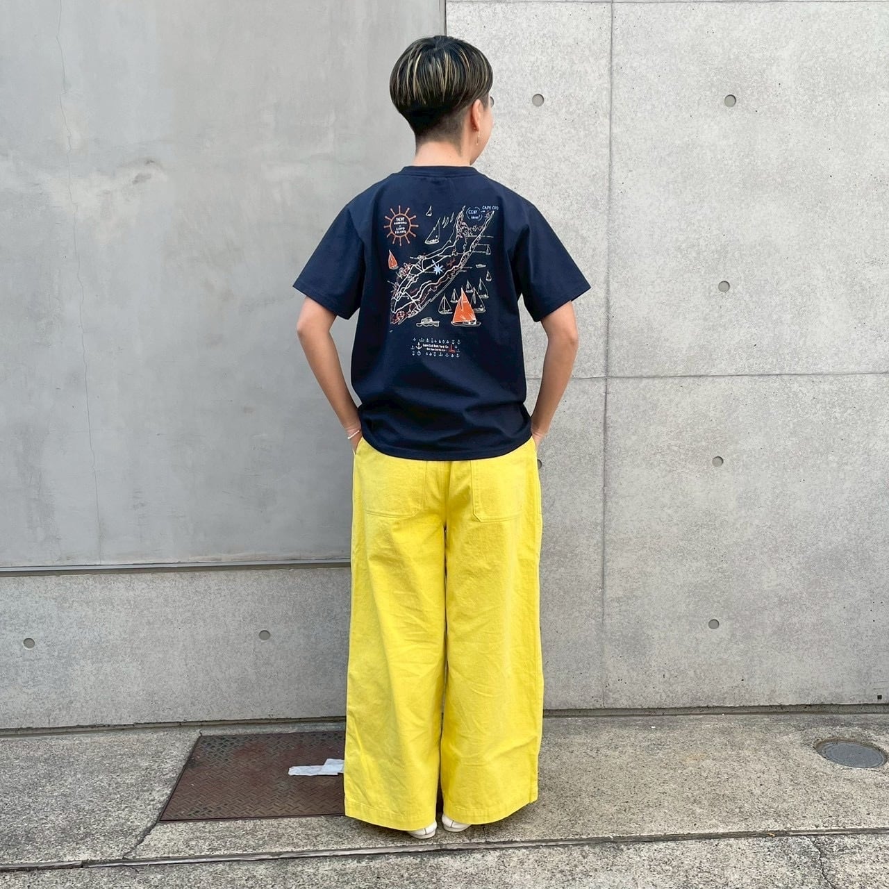 マリネセーラーパンツ HAYATE AfterHoursWear/きれいな色のマリン