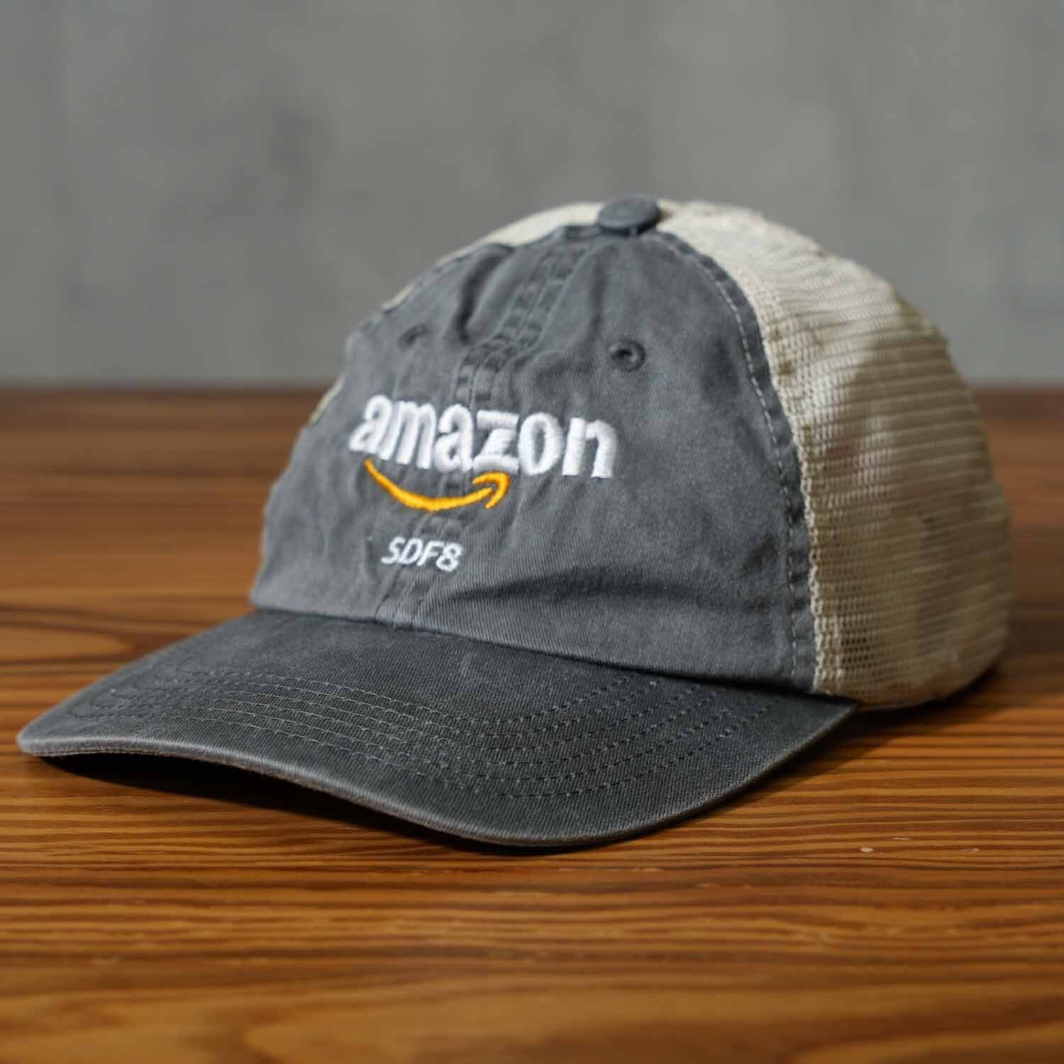 Amazon ロゴ刺繍 メッシュキャップ PORT AUTHORITY製 キャップ グレー
