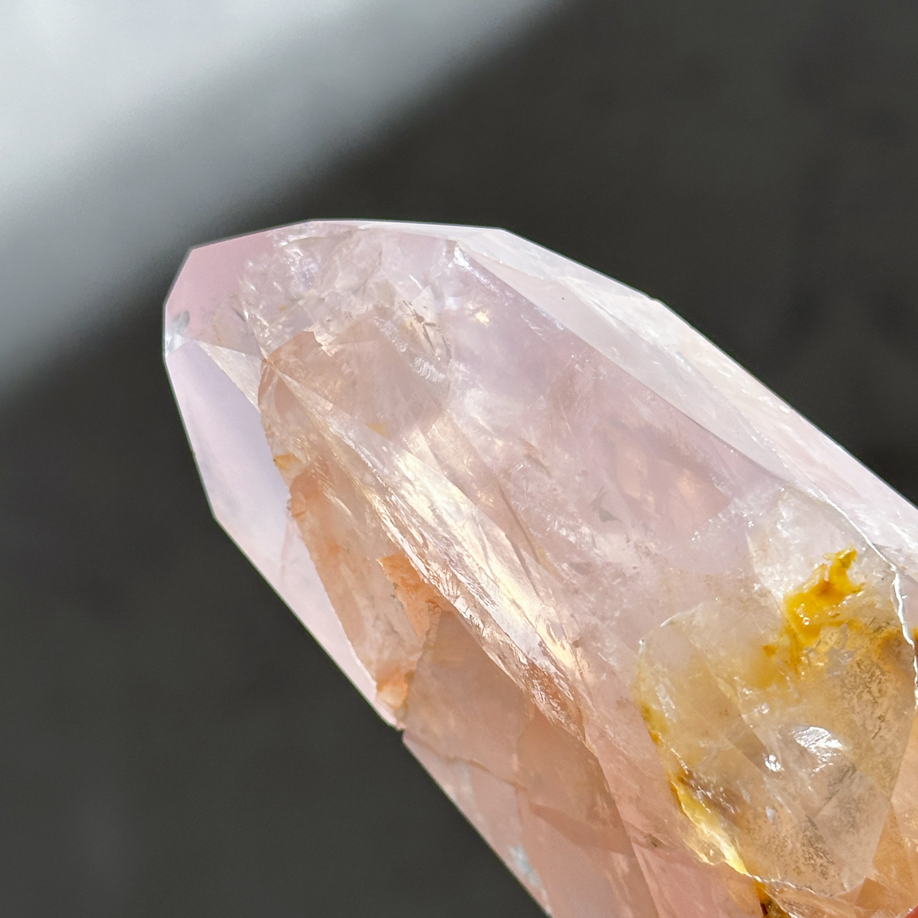 ローズクォーツ×ゴールデンヒーラー タワー91◇ Rose Quartz x Golden