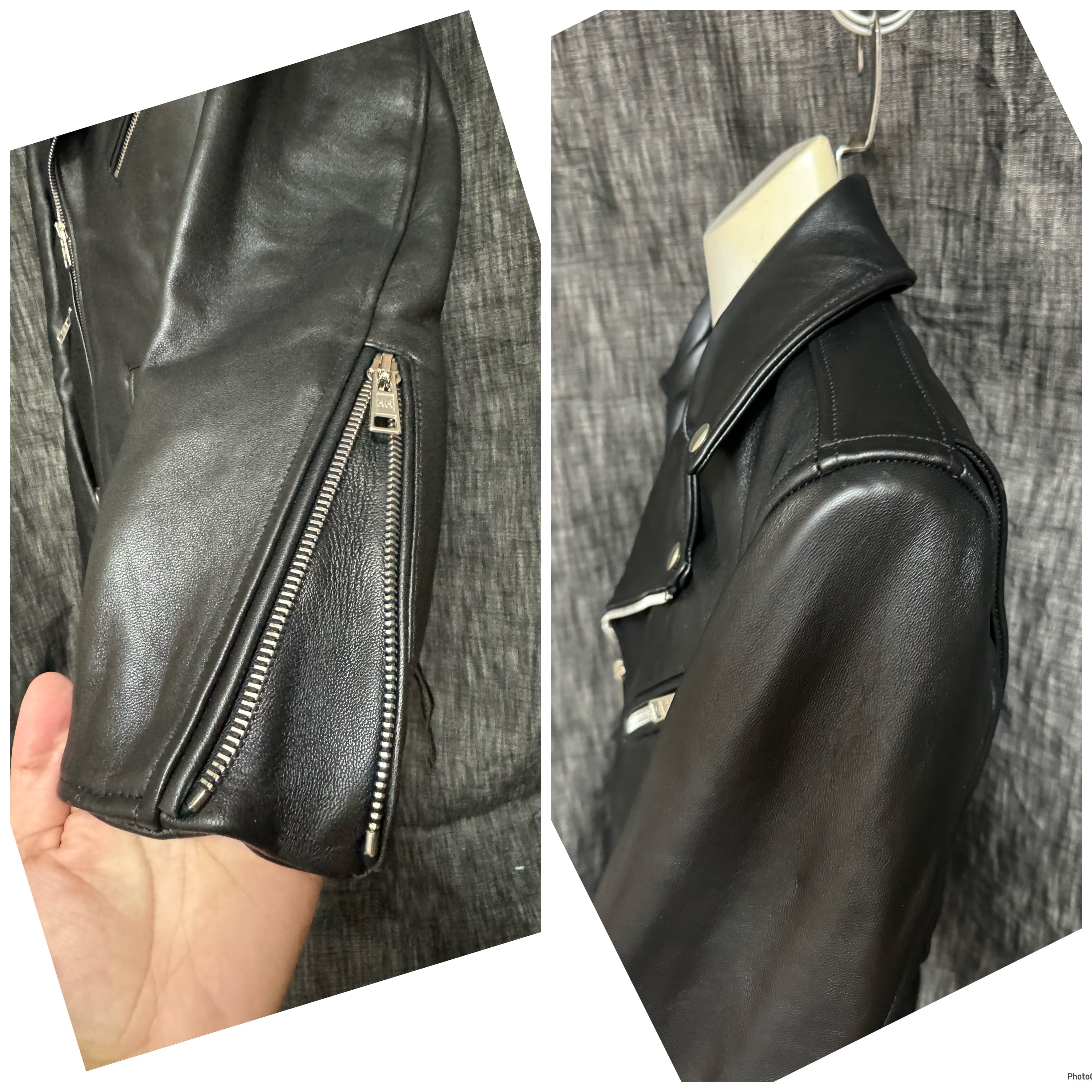 定価104500円 GalaabenD オイルドラムレザー ライダース M いえる 黒