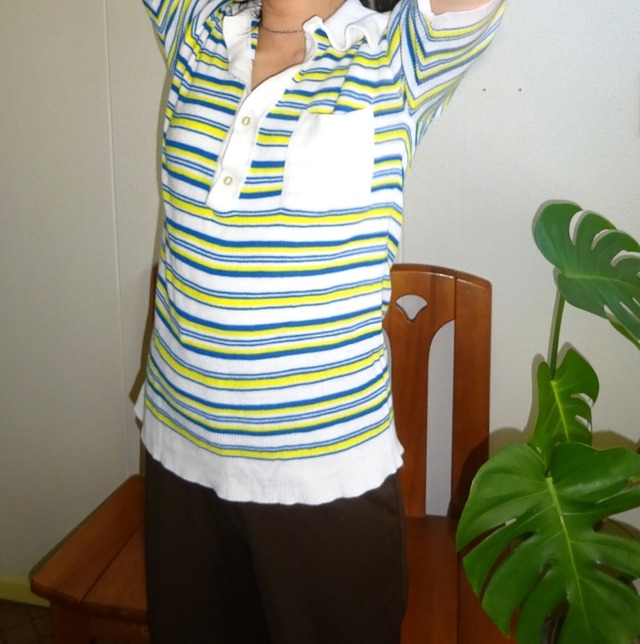 BRUGID vintage knit polo