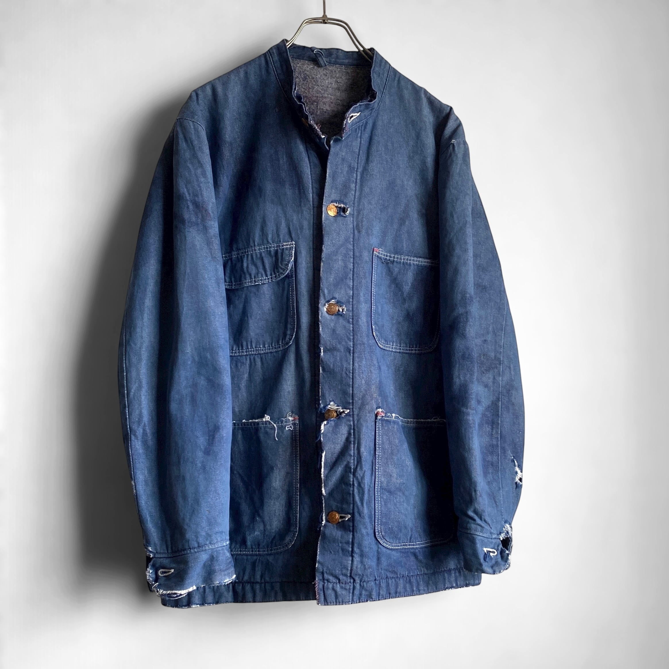 1980s ADOLFO DOMINGUEZ レーヨンバルカラーコートスペイン製 1980s ADOLFO DOMINGUEZ レーヨンバルカラーコートスペイン製-本物の