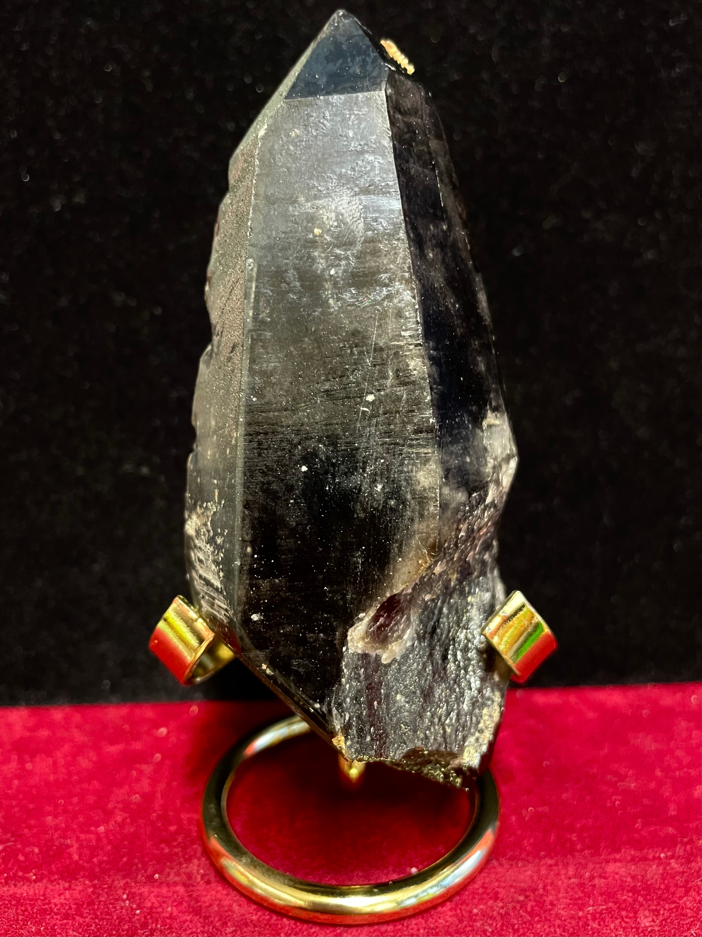 3) 霊性「チベット・モリオン」DT完全結晶・台座付き