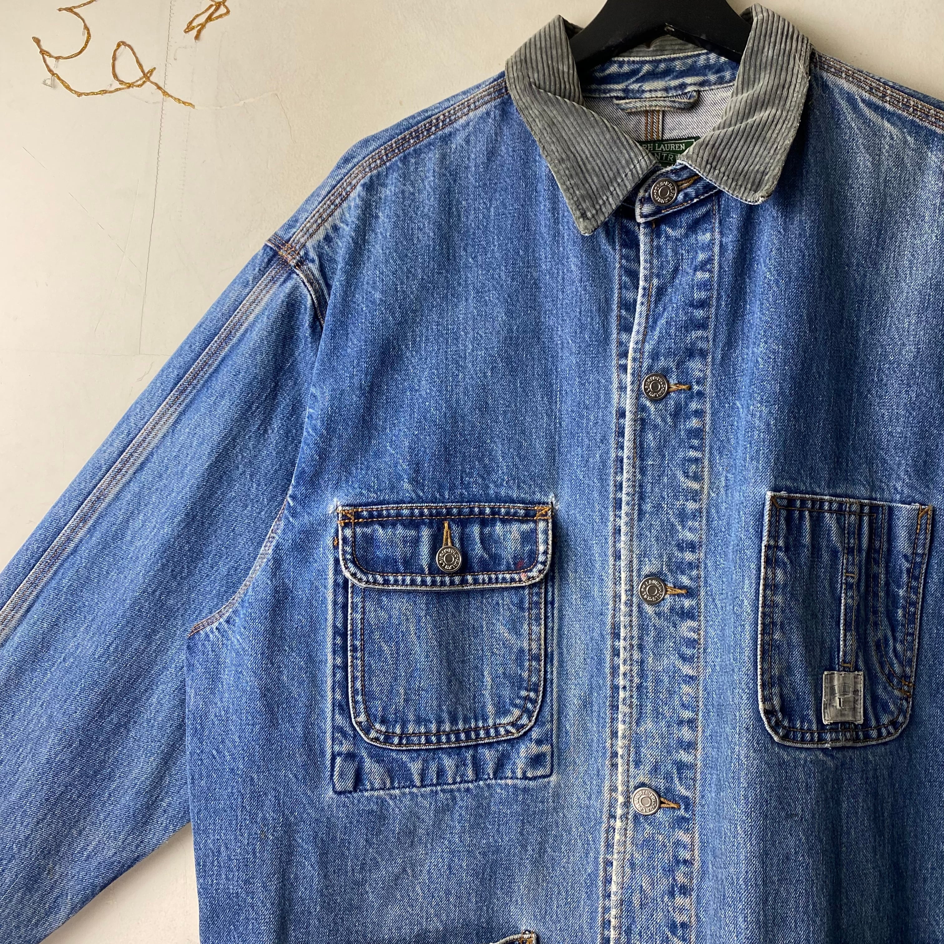 vintage POLO COUNTRY denim coverall jacket | NOIR ONLINE