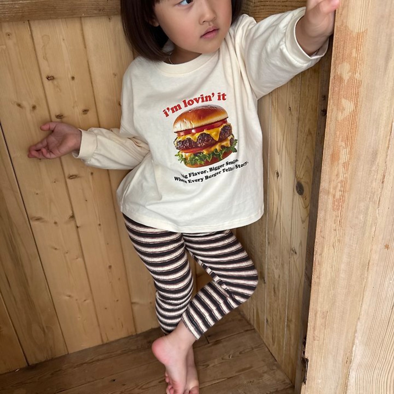 韓国子供服 / 26Autumn / 〖取寄〗Nightbebe / ぶどうレギンス / キッズ服 * XS~XL*
