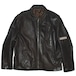 『adidas』90s nubuck leather zip jacket