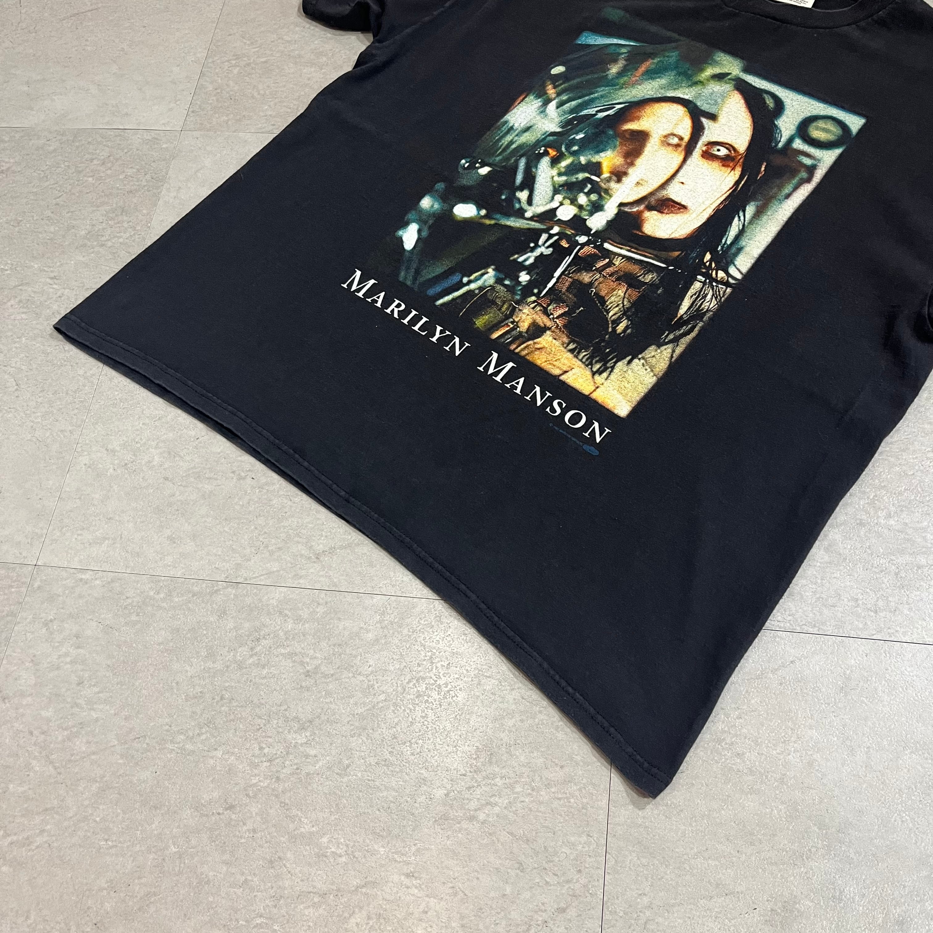 逸品90's◎ Marilyn Manson 両面プリントTシャツ XL