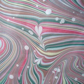 「full of happiness」 ゆらぎマーブル×白ドット❤︎〜セオアルファ〜浴衣・夏着物・単衣