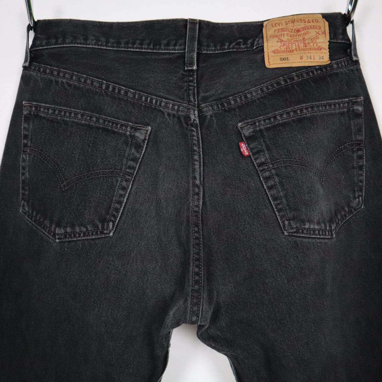 【Levi's】90sリーバイス501 後染めブラック 黒 USA製 black