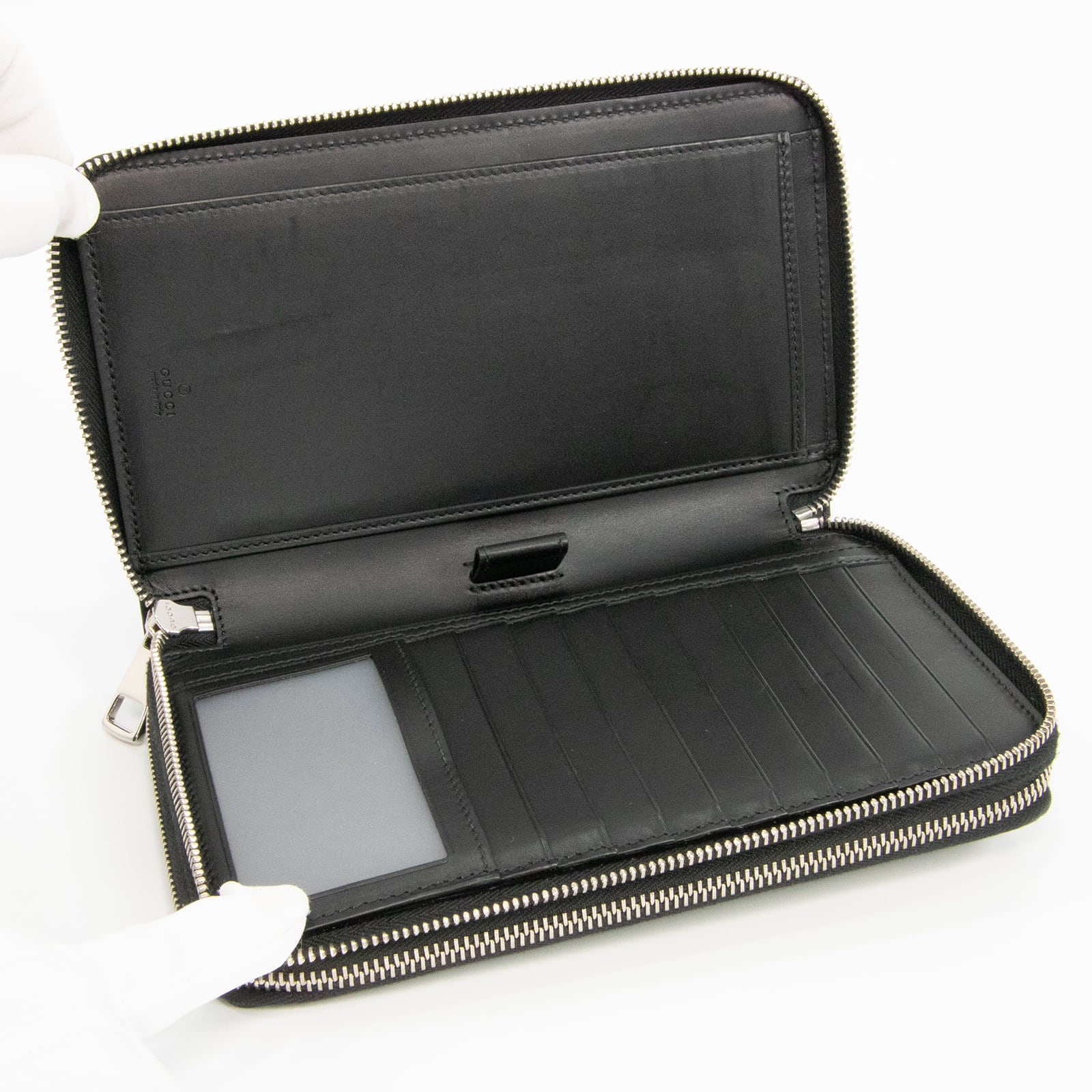 本物・送料無料・美品】グッチ・長財布・ダブルファスナー