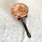 銅鍋　銅片手鍋　直径12cm 厚さ2mm フランス製　ソースパン 12KWdr2-3