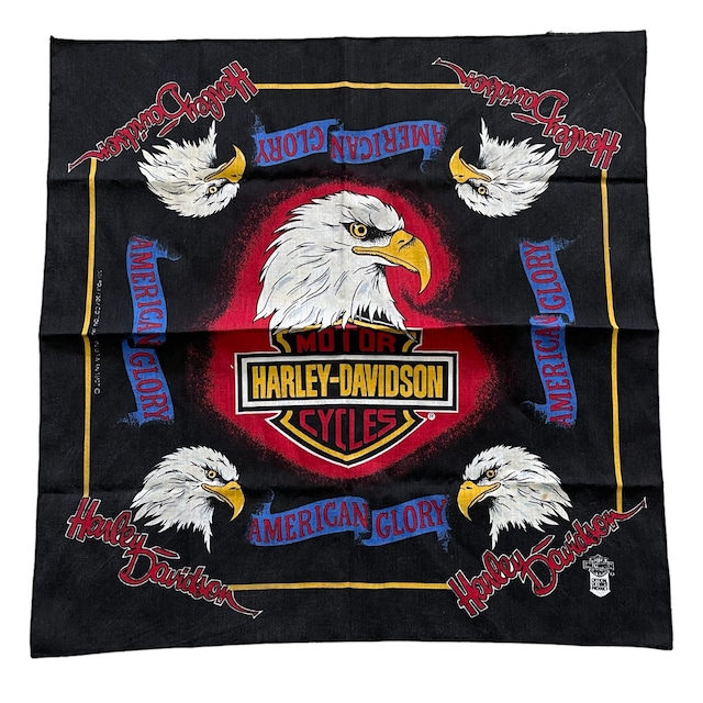 90's U.S.A製 HARLEY DAVIDSON AMERICAN GLORY バンダナ