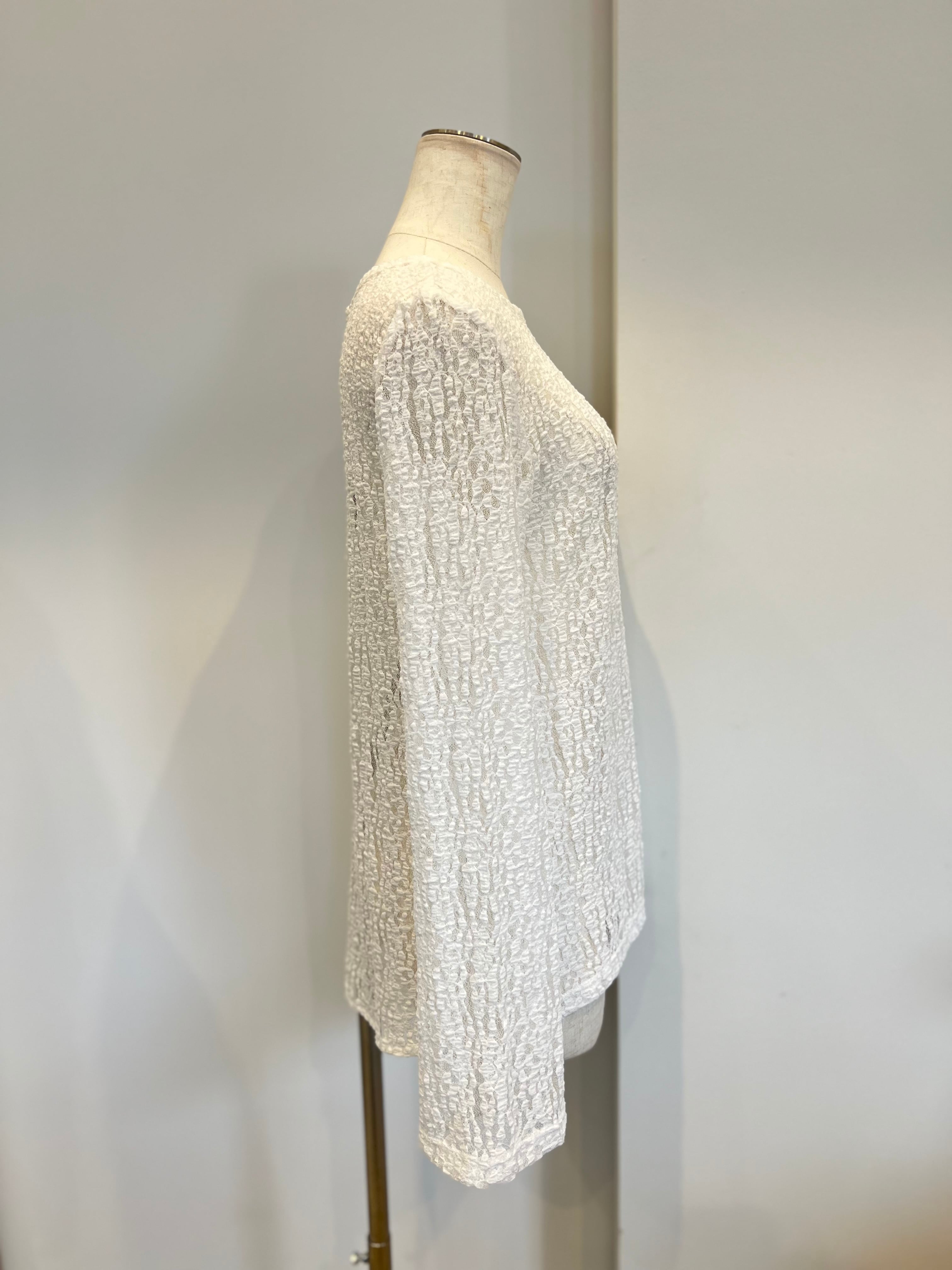 【SELECT】ストレッチレースプルオーバー 15-0702