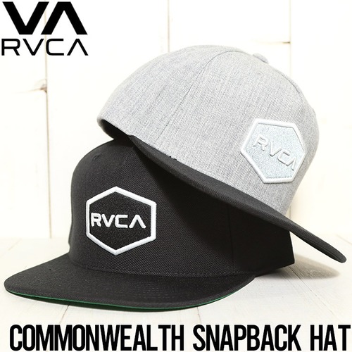 【送料無料】 RVCA ルーカ COMMONWEALTH SNAPBACK HAT スナップバックキャップ AVYHA00454BLK [FB]