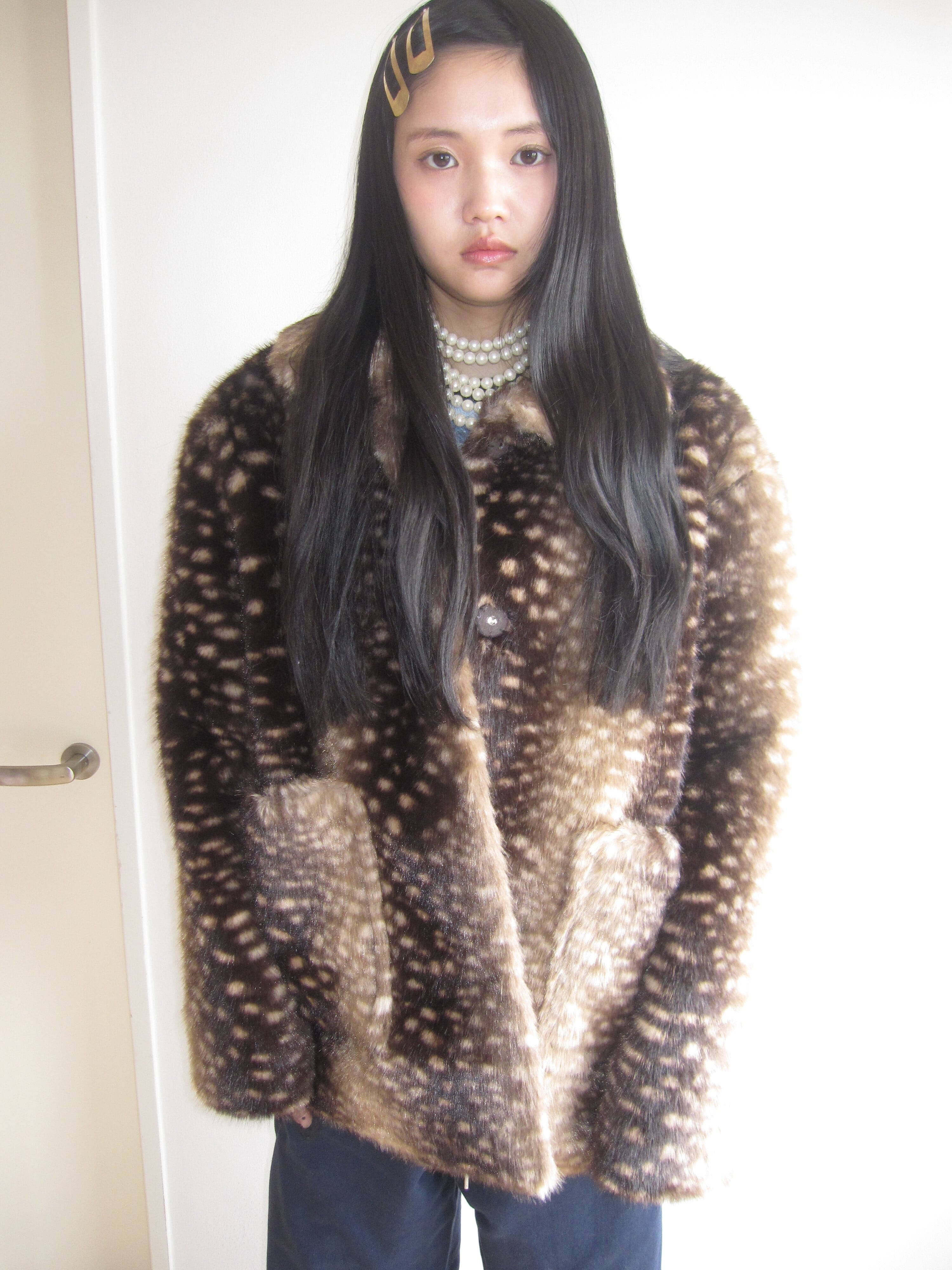 Bambi Fur Jacket brown | n.k atelier