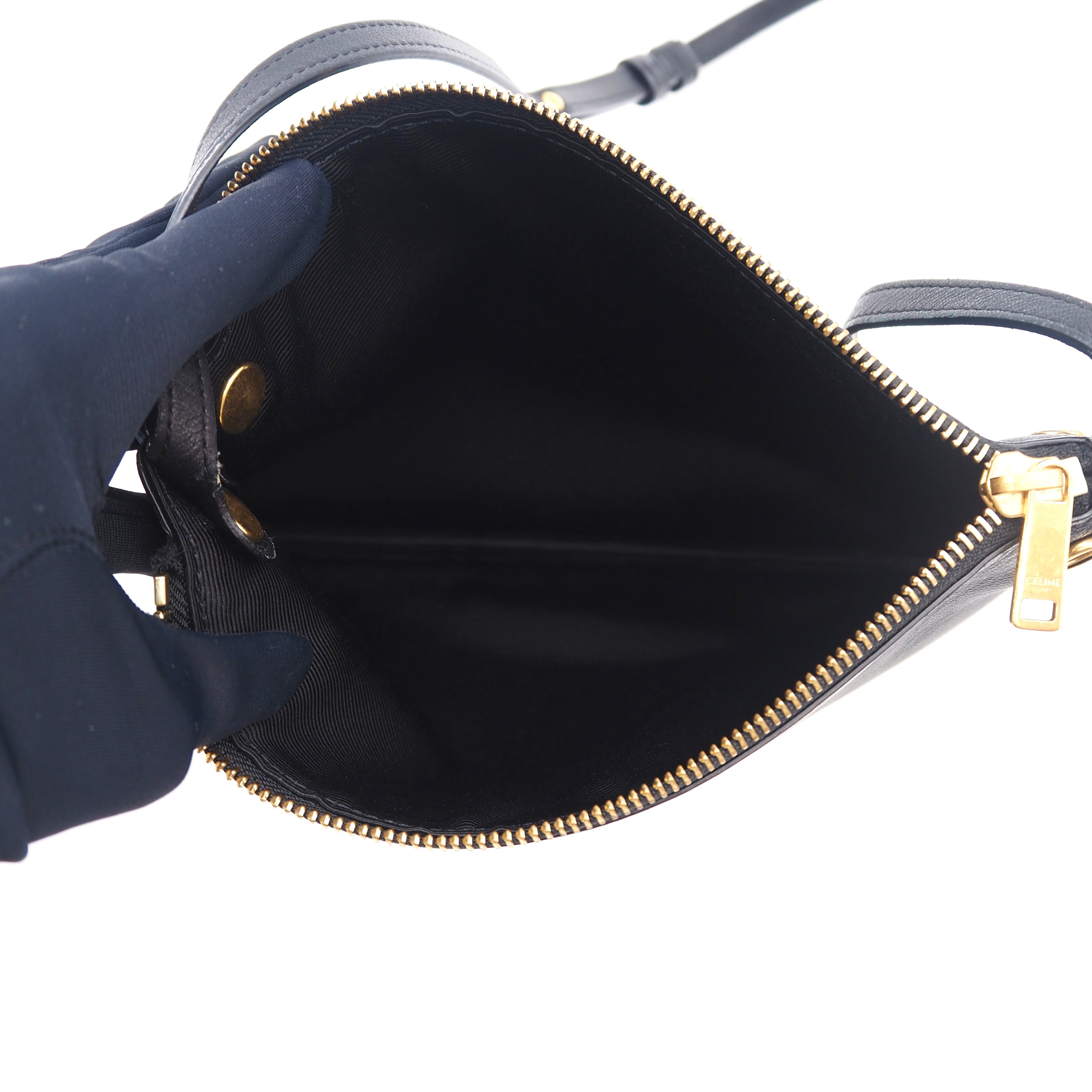 CELINE セリーヌ トリオ ラージ TRIO LARGE ショルダーバッグ レザー