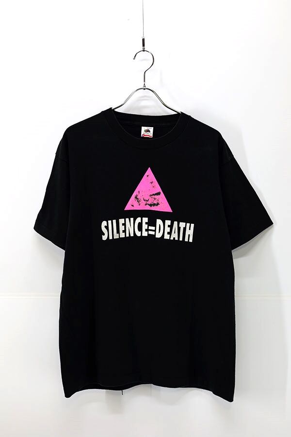 Used 90s USA SILENCE=DEATH Art Graphic T-Shirt Size L 古着 | ear