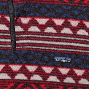 美品 L 96年 USA Saltillo Red 総柄 Lightweight Printed Synchilla Snap-T Patagonia シンチラ スナップT パタゴニア