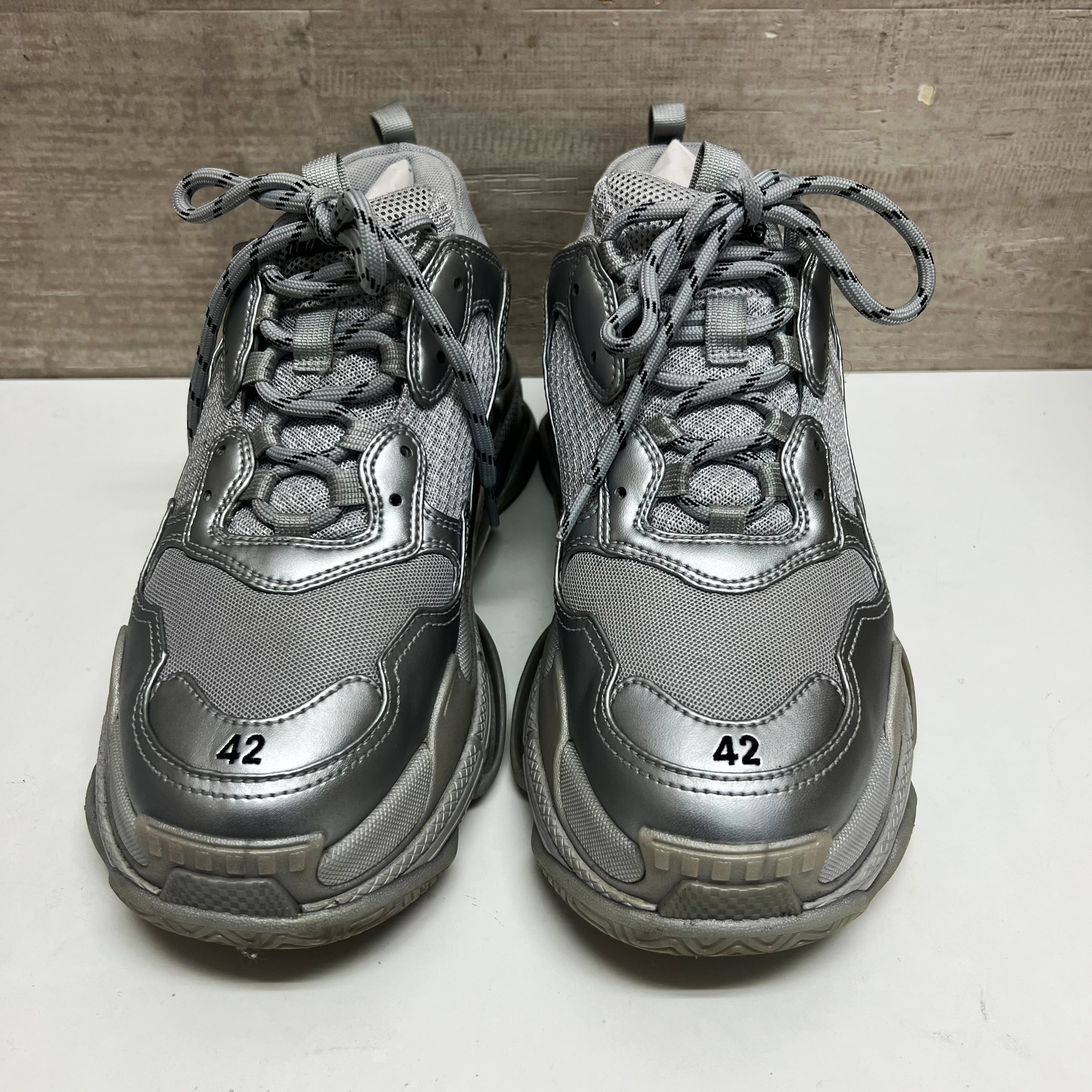 BALENCIAGA バレンシアガ Triple S SILVER METALILC スニーカー  