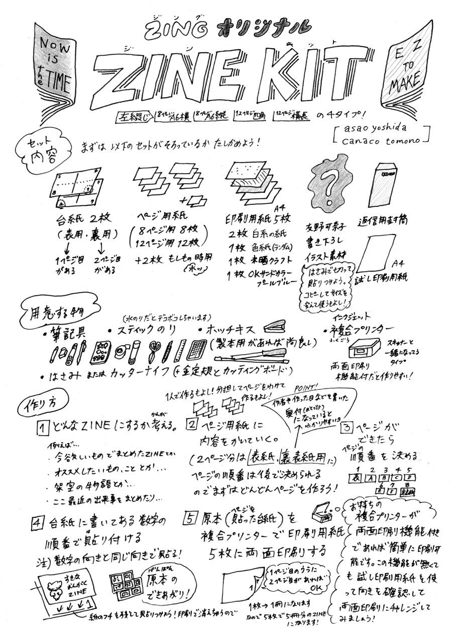 ZINE KIT [② 8ページ タテ(A6)] | 百科店-hyakkaten-