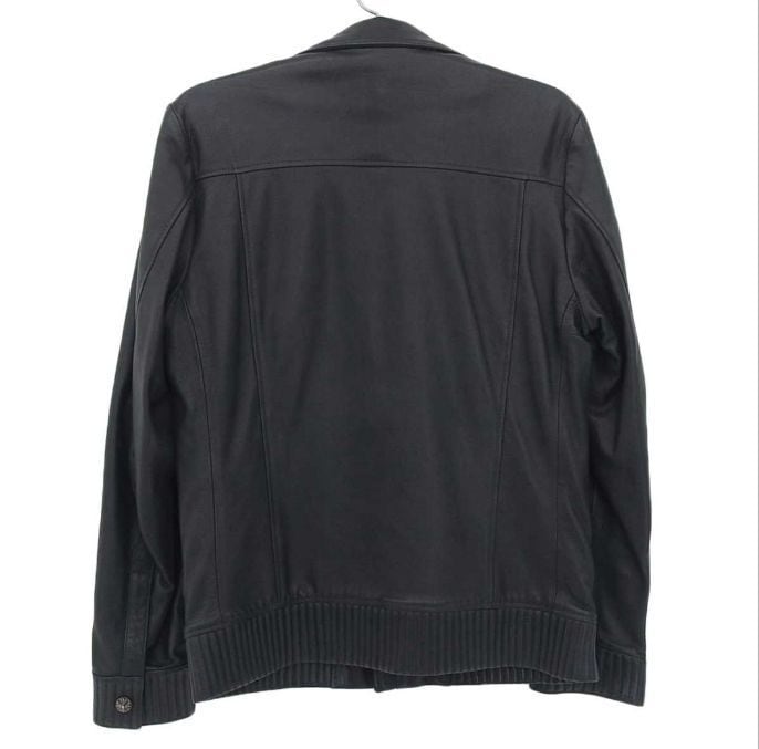 CHROME HEARTS クロムハーツ クロスボールボタン ダガージップ レザー
