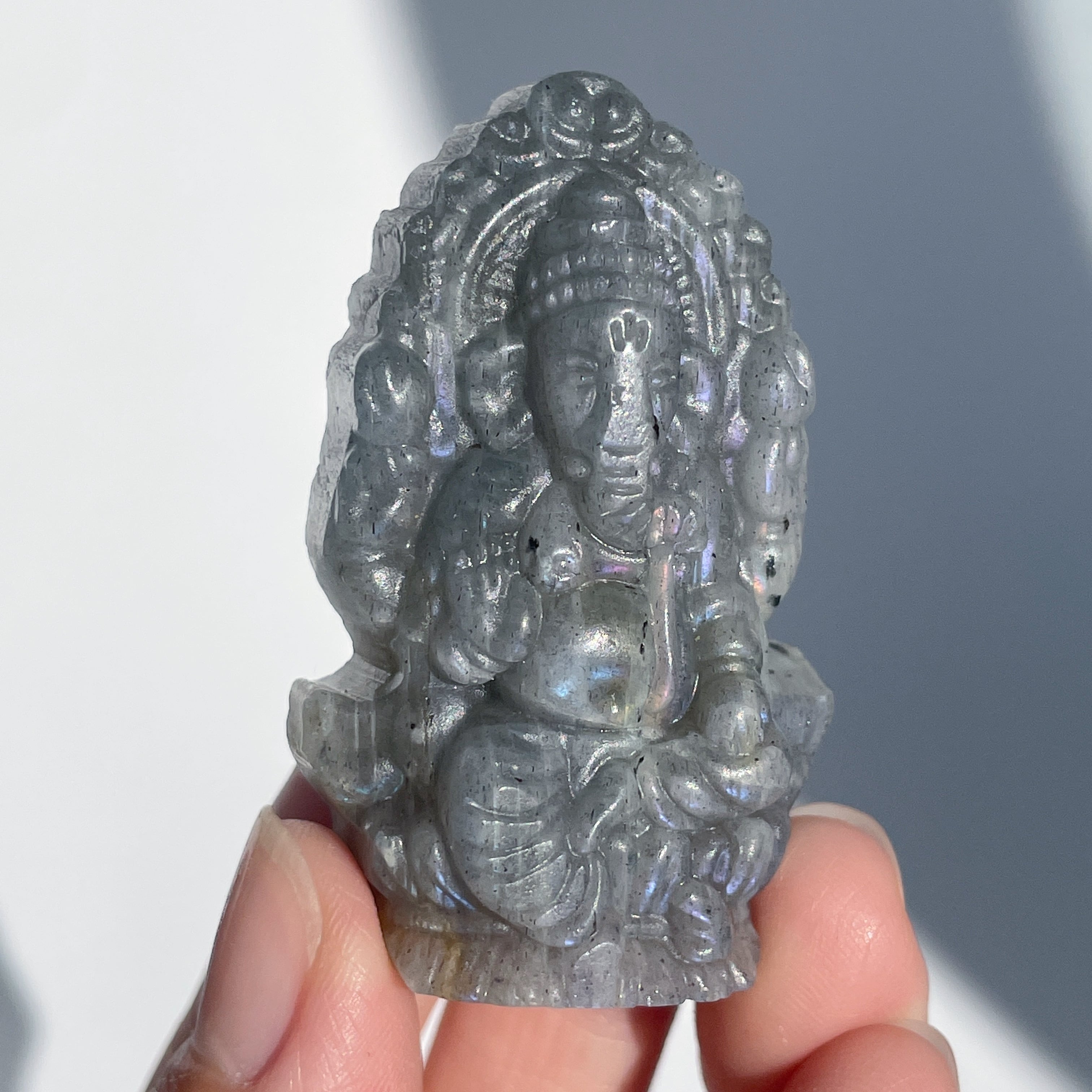 ラブラドライト ガネーシャ13◇ Labradorite Ganesha ◇天然石・鉱物