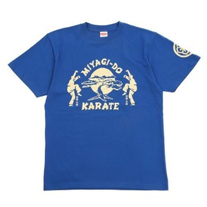 コブラ会 Cobra Kai ミヤギ道  MIYAGI-DO 世界大会 Tシャツ ブルー