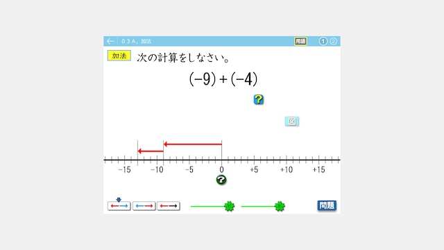 単元別中学数学ソフト　正の数・負の数