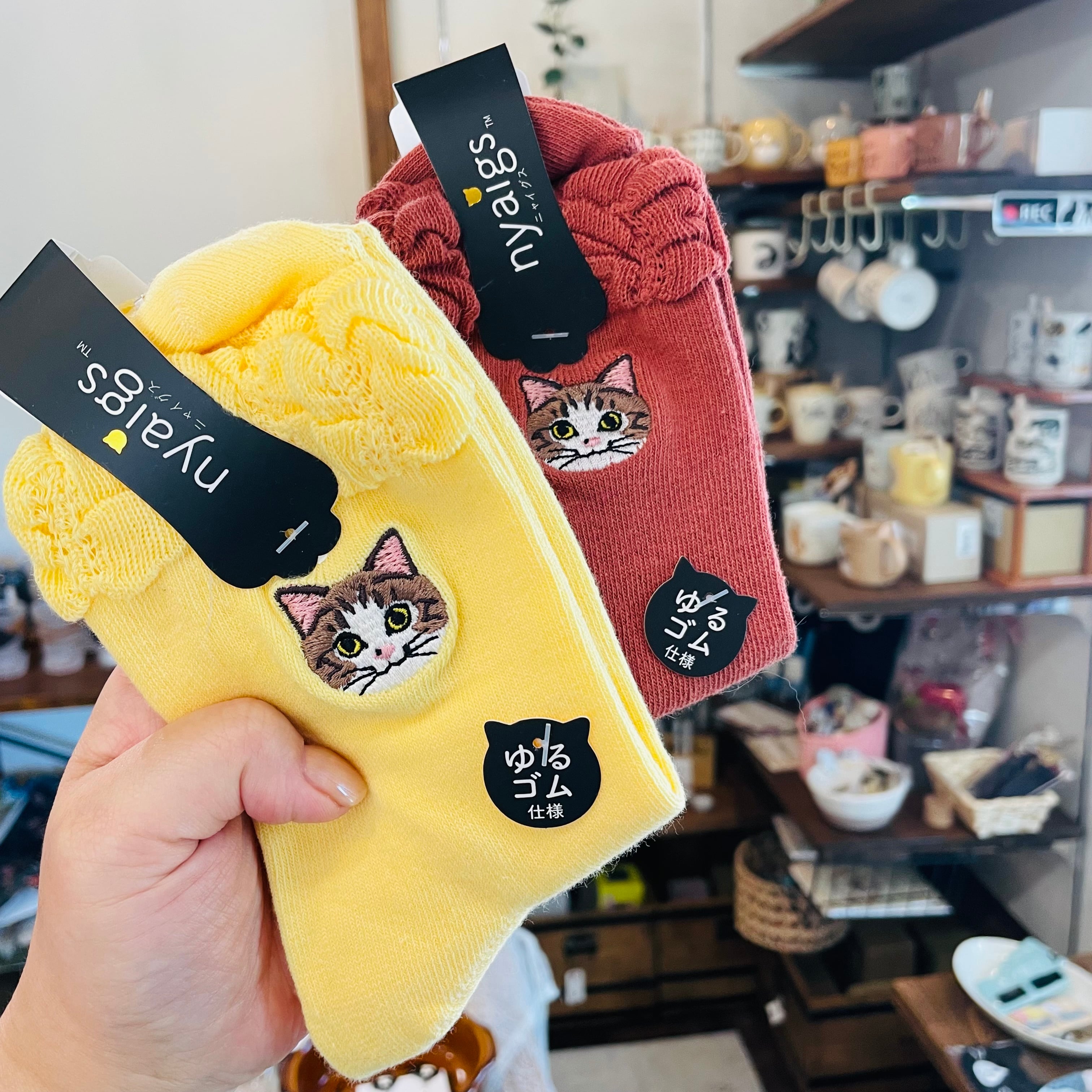 キジ白 靴下｜レディースソックス 猫 ねこ ネコ 猫雑貨 猫グッズ  かわいい  プレゼント ギフト 贈り物